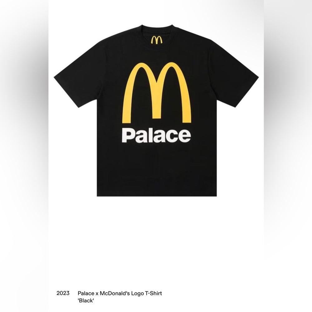 NWT: Palace x McDonald's Black T-Shirt